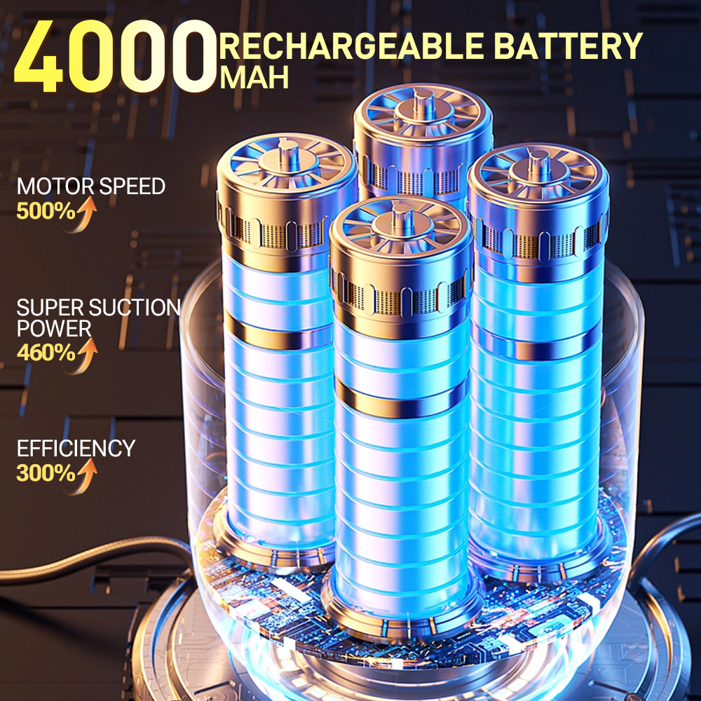 SZUK New Mini Car Vacuum Cleaner 165000Pa Wireless Vacuum Cleaner Powerful Suction Handheld Portable Vacuum Cleaner for car