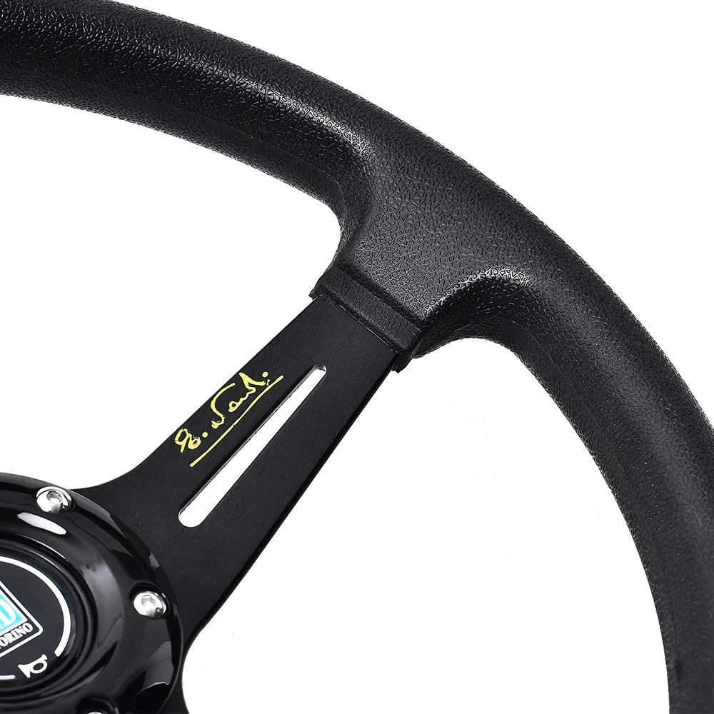 Universal 14 Inch ND PU Auto Racing Steering Wheels Deep Corn Drifting Sport Steering Wheel with ND Logo