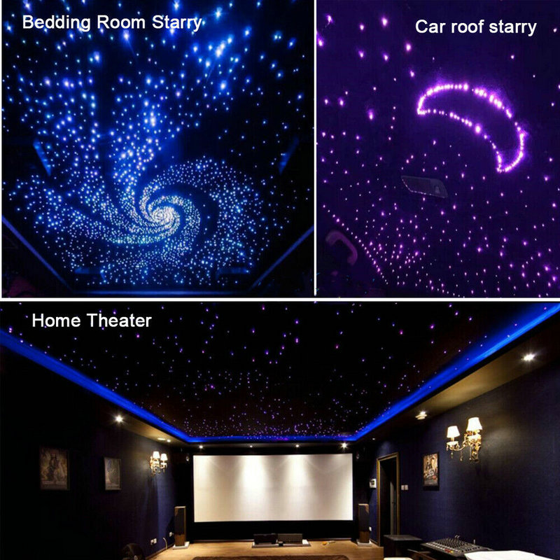 App smart phone Remote controlled Audio Voice control DIY 16W Car Sky Starry Star Light Engine Fiber Optic Home Ceiling Lighting